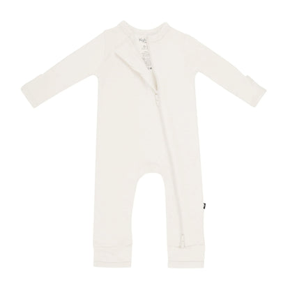 Zippered Romper in Oat