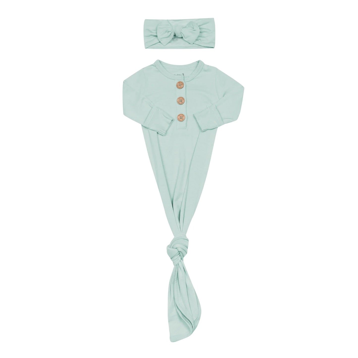 Knotted Gown with Bow Set in Sage