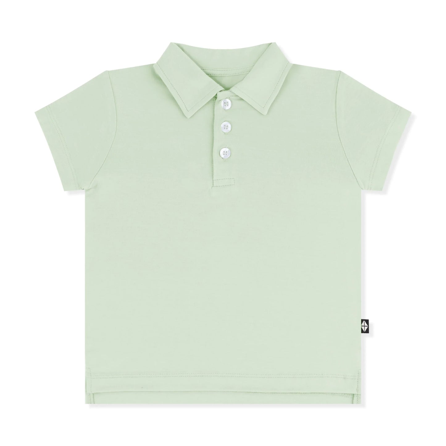 Toddler Short Sleeve Polo in Basil