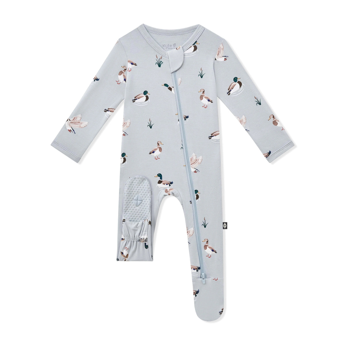 Zippered Footie in Mallard Duck