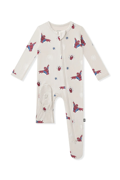 Zippered Footie in Spider-Man