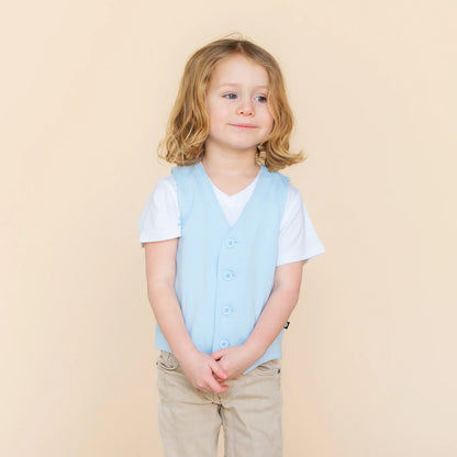 Tuxedo Vest in Breeze