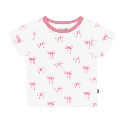 Toddler Basic Tee in Bow