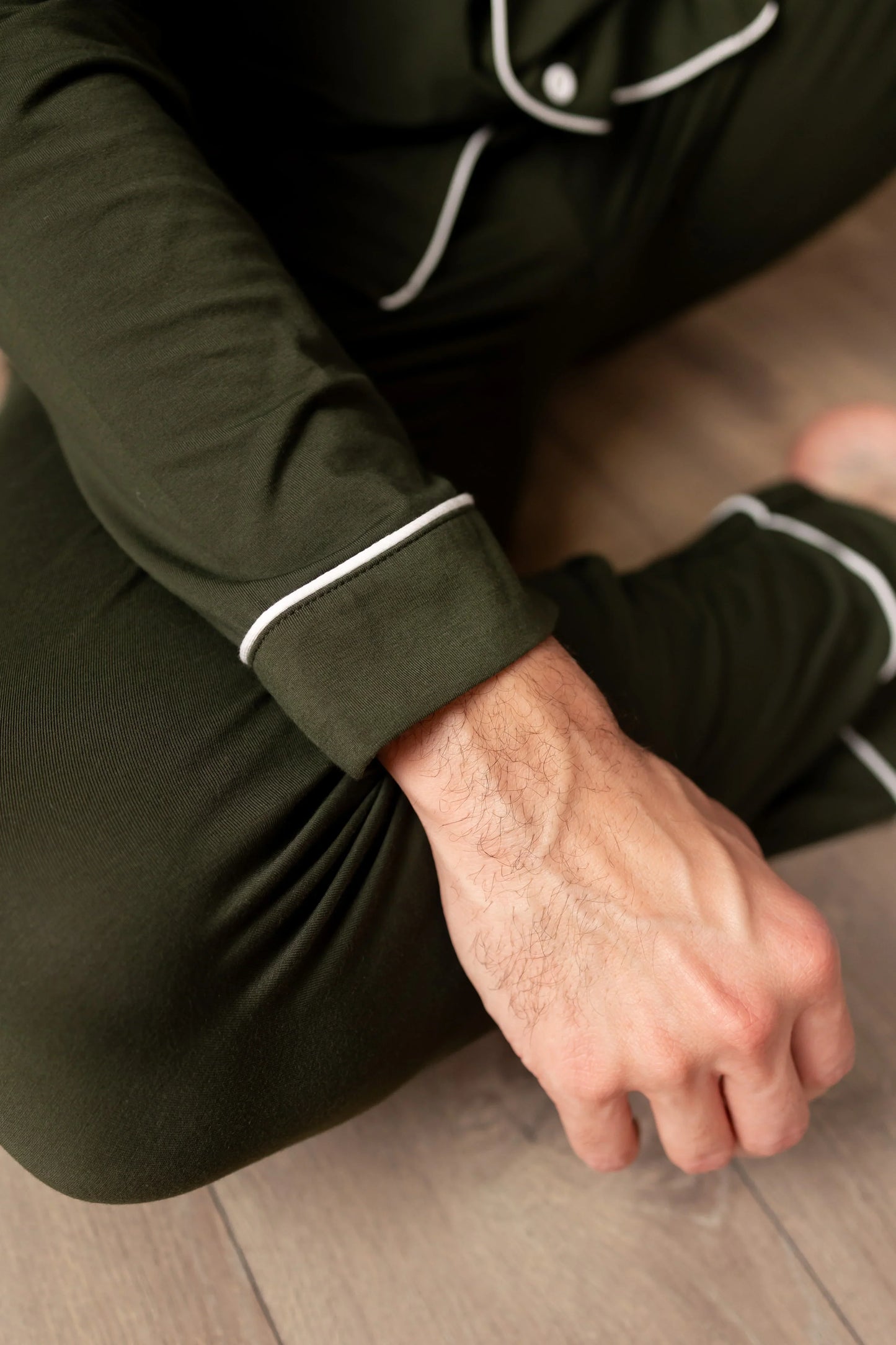 Men's Long Sleeve Pajama Set in Fir