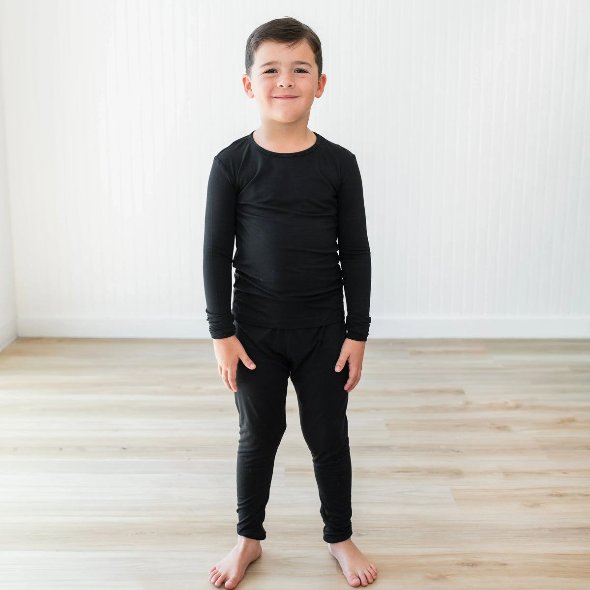 Long Sleeve Pajamas in Midnight