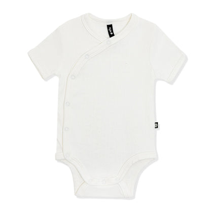Pointelle Kimono Bodysuit in Cloud