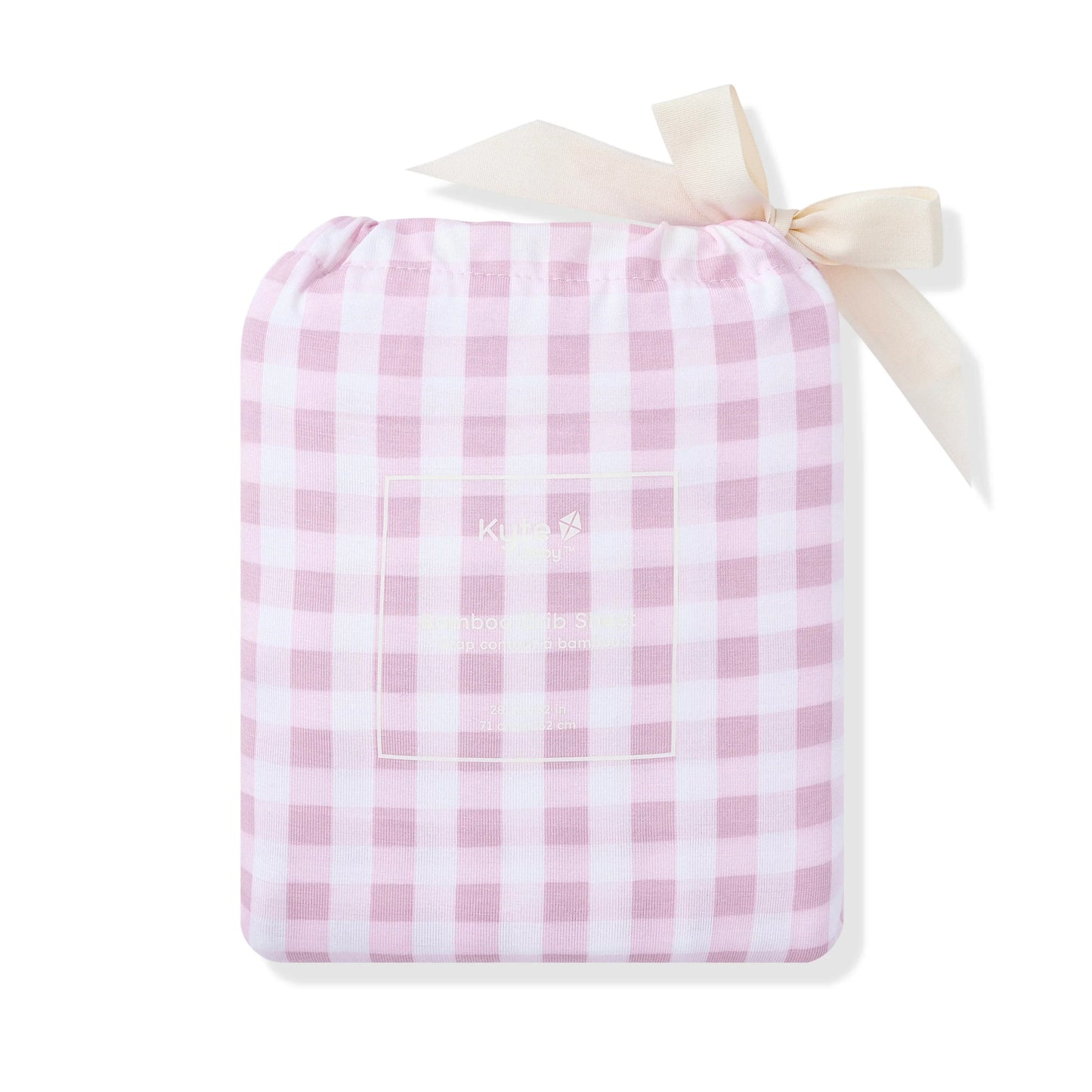 Crib Sheet in Gingham Thistle