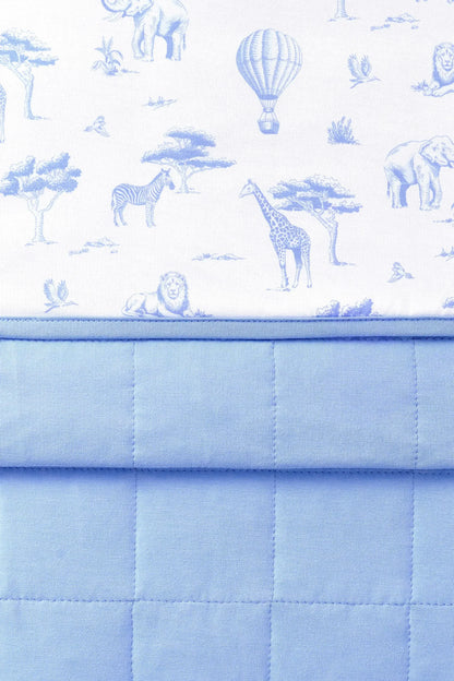 Toddler Blanket in Toile Safari 1.0