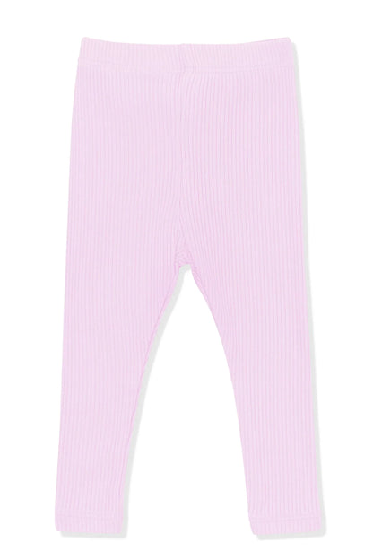 Ribbed Leggings in Thistle