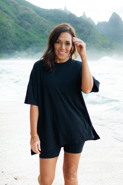 Women’s Biker Short Set in Midnight
