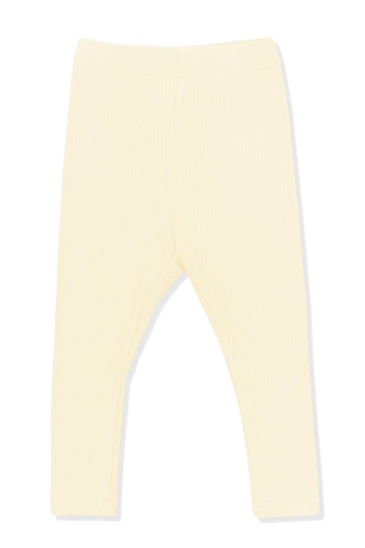 Ribbed Leggings in Chamomile