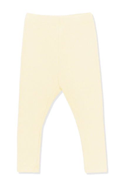 Ribbed Leggings in Chamomile