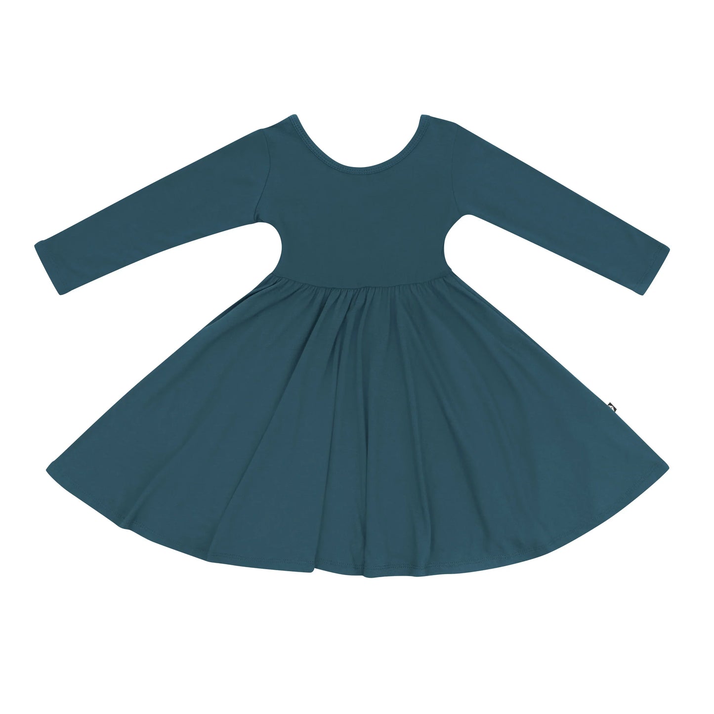 Long Sleeve Twirl Dress in Atlantic