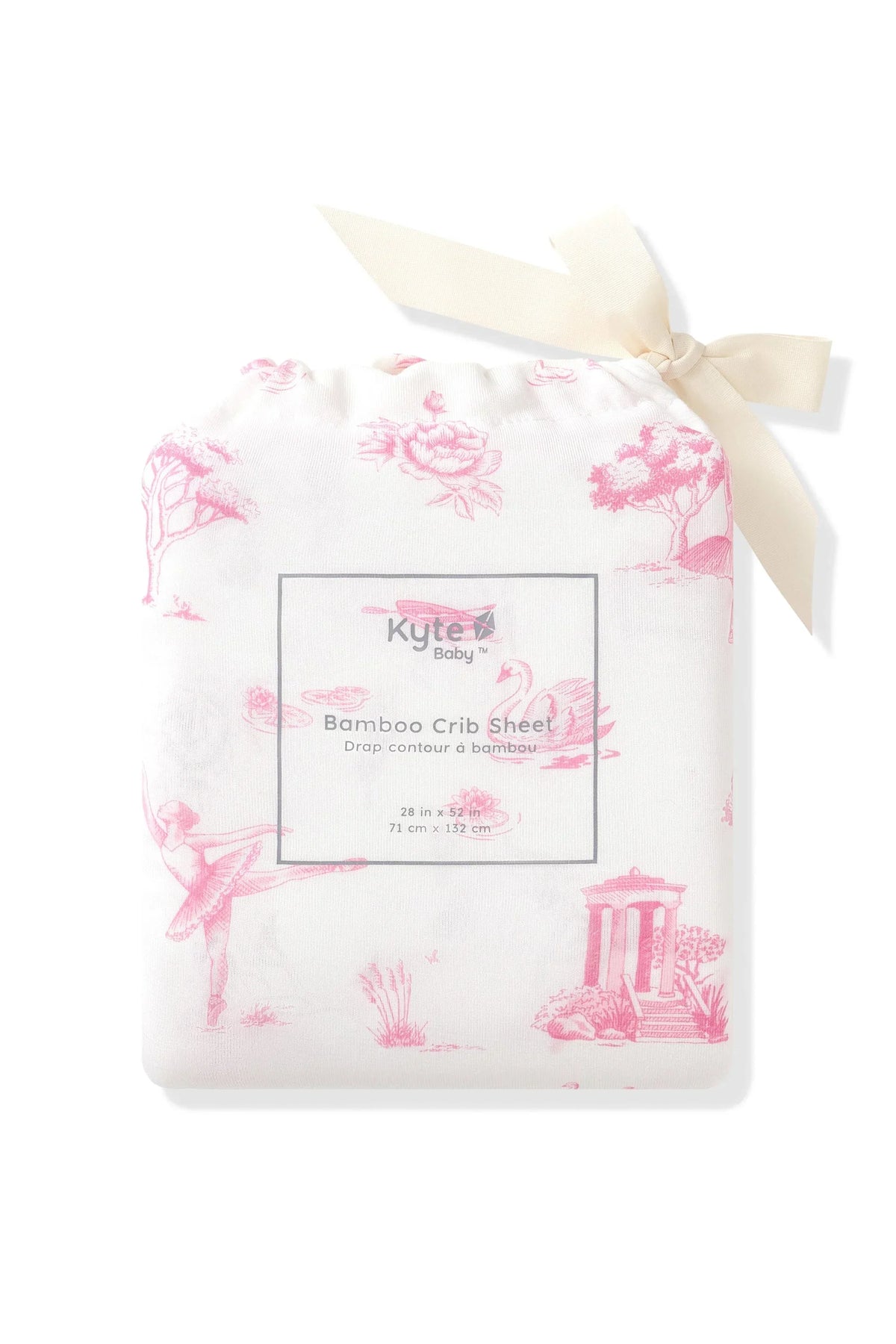 Crib Sheet in Toile Ballet