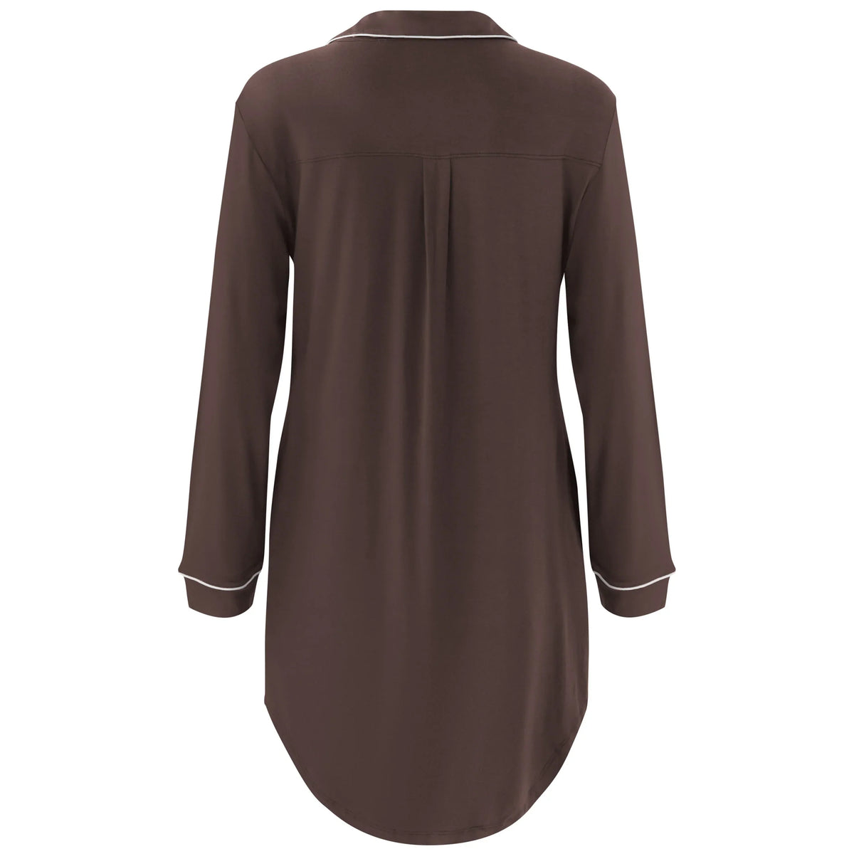 Long Sleeve Women’s Nightshirt in Espresso