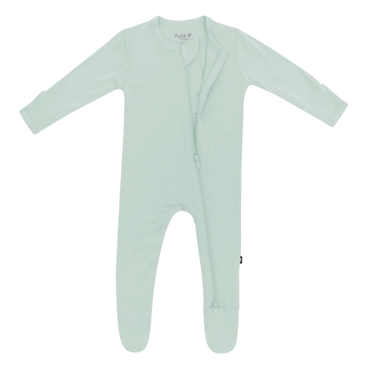 Zippered Footie in Sage