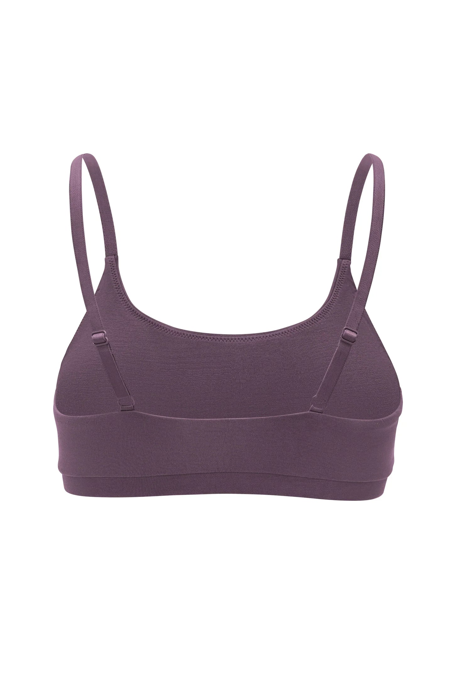 Women's Scoop Neck Bralette in Currant