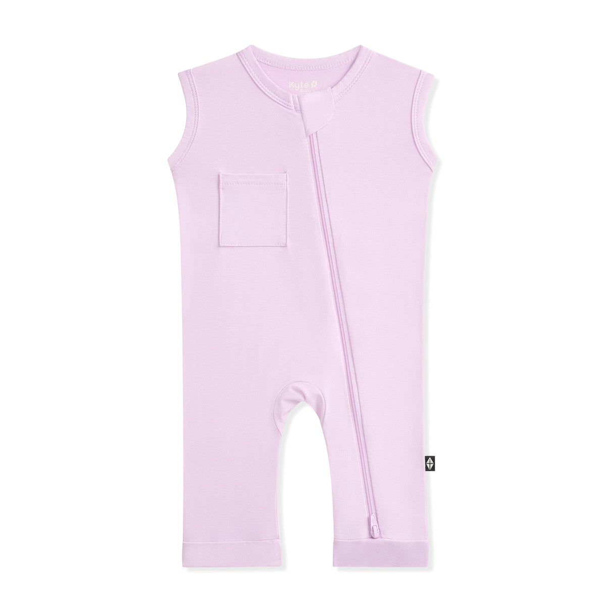 Zippered Sleeveless Romper in Thistle