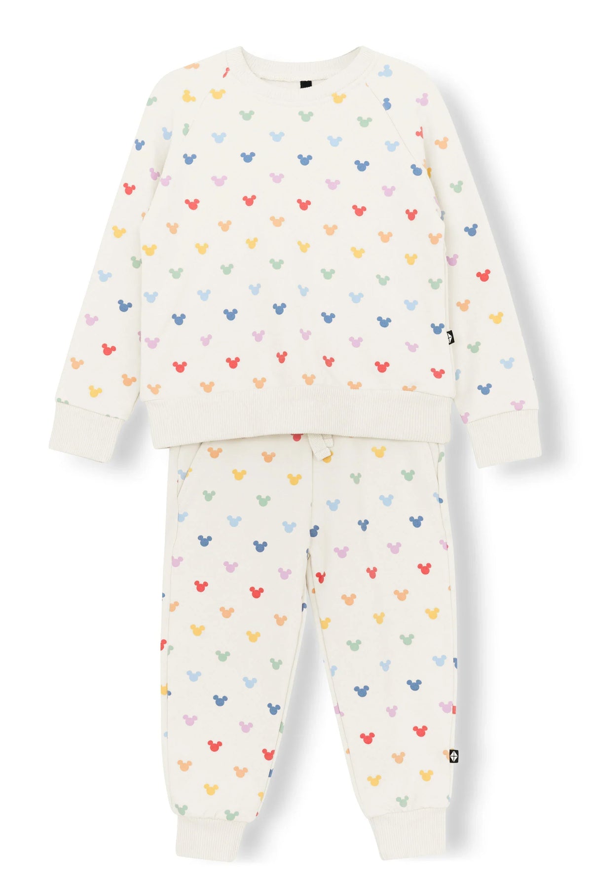 Long Sleeve Jogger Set in Pastel Mickey Mouse