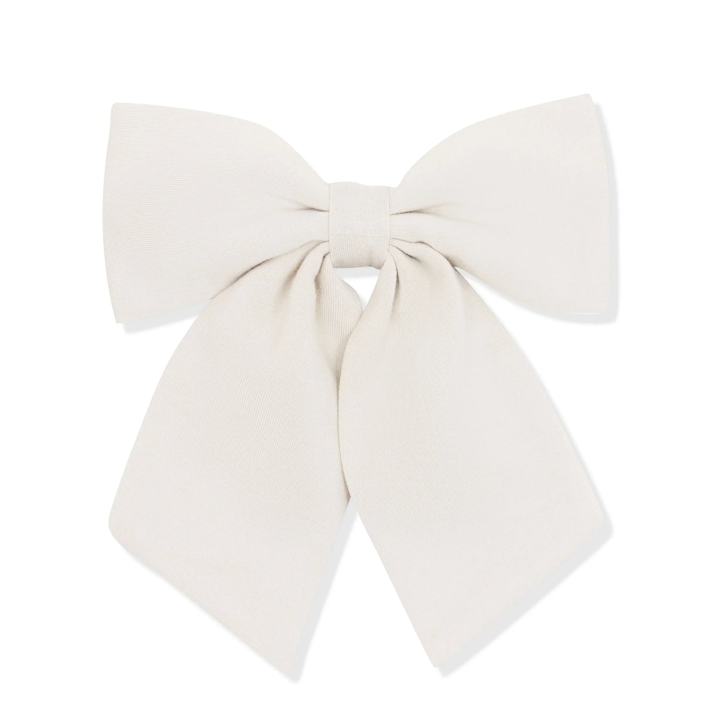 Large Alligator Clip Bow in Oat