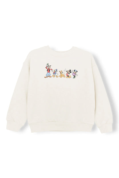 Sweatshirt in Mickey and Friends on Ecru