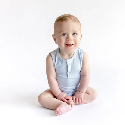 Sleeveless Bodysuit in Breeze