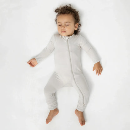 Zippered Romper in Oat