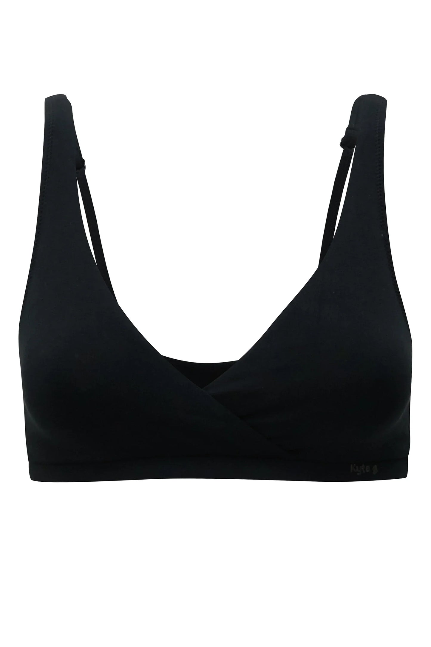 Women's Cross Front Bralette in Midnight