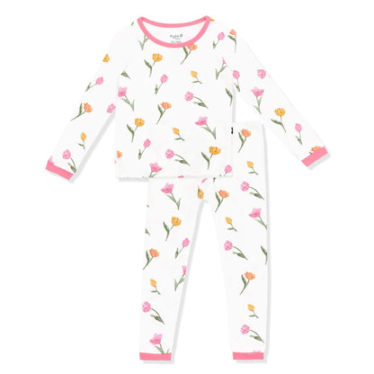 Long Sleeve Pajamas in Tulip