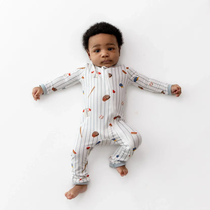Zippered Romper in Home Run