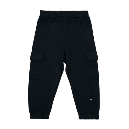 Fleece Cargo Pants in Midnight