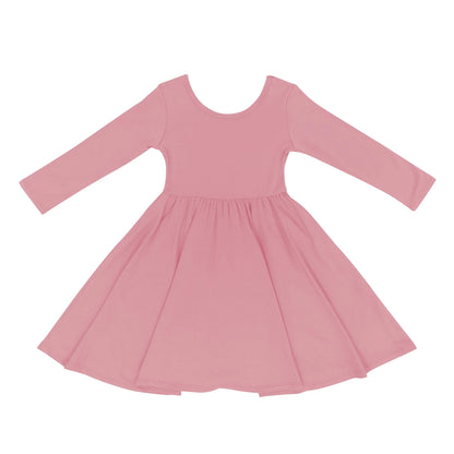 Long Sleeve Twirl Dress in Apple Blossom