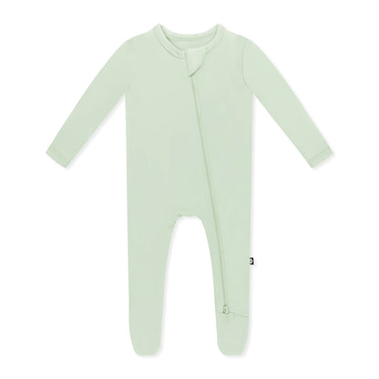 Zippered Footie in Basil