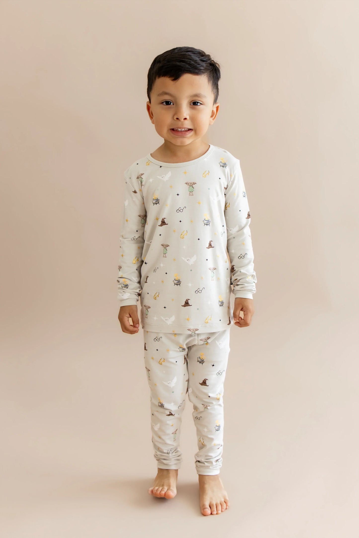 Long Sleeve Pajamas in Starry Icon