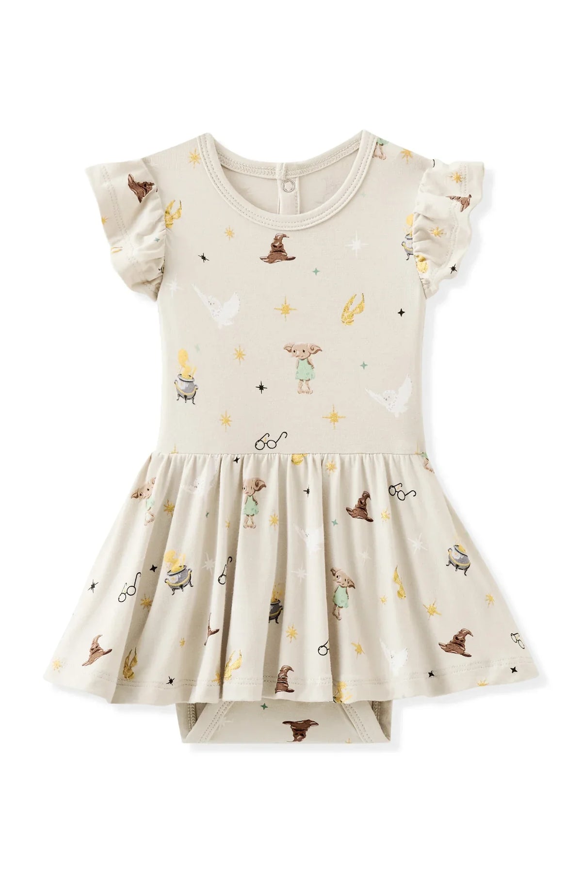 Twirl Bodysuit Dress in Starry Icon