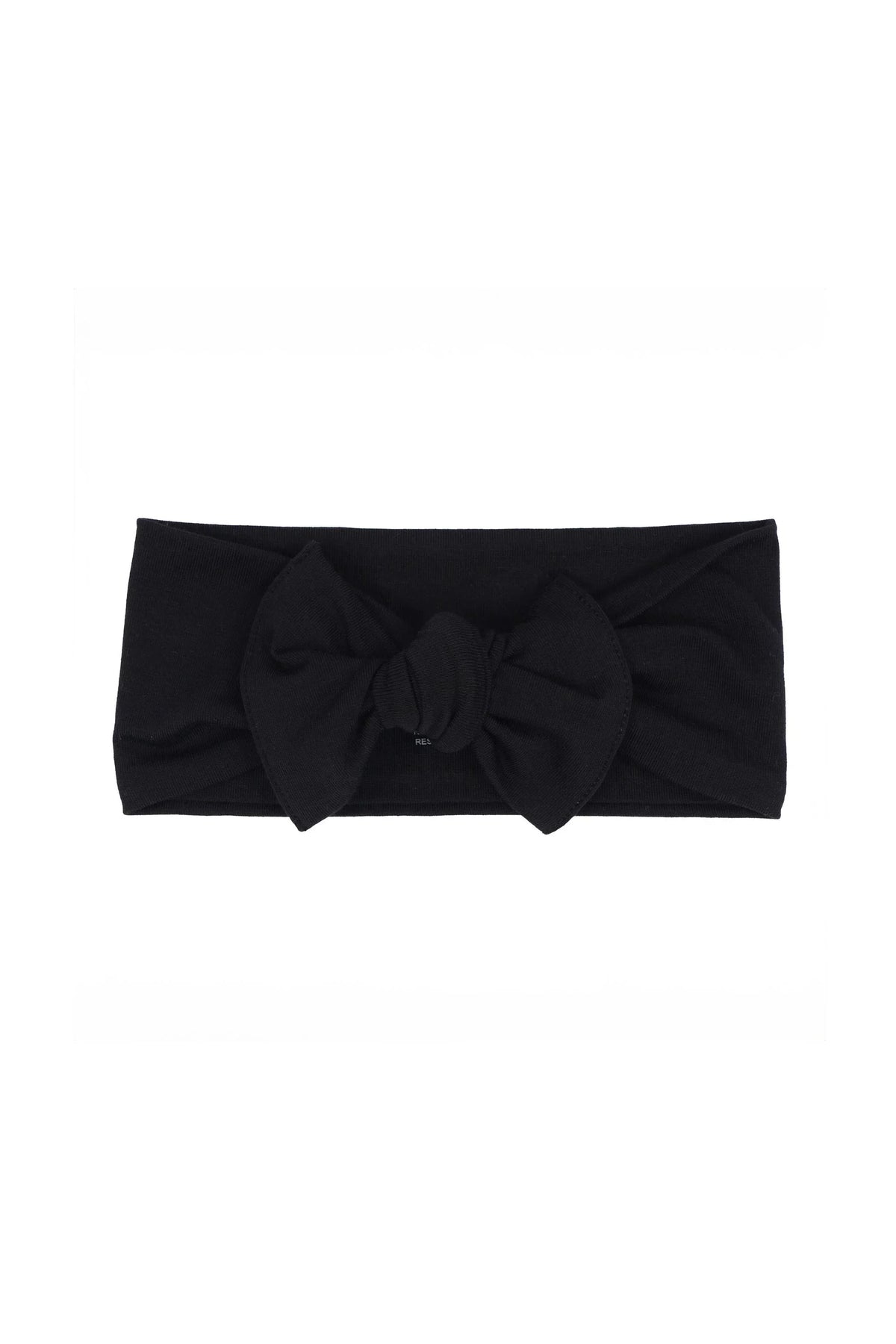 Knotted Bow Headband in Midnight