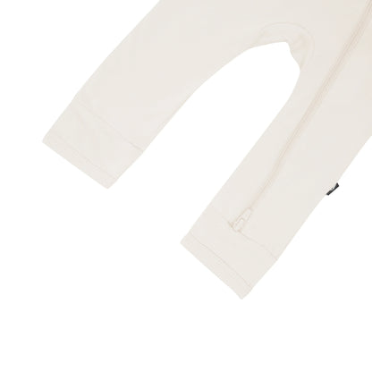 Zippered Romper in Oat