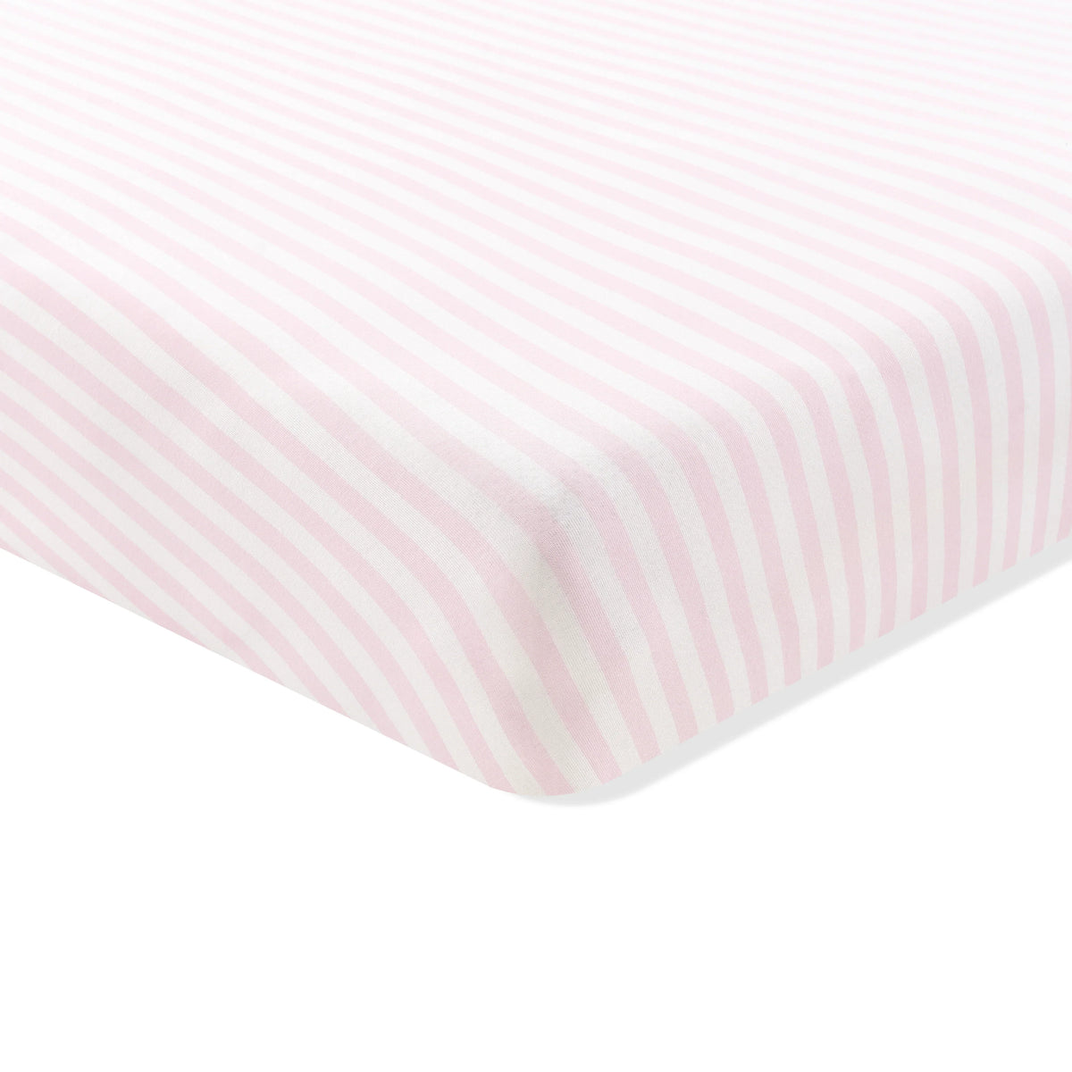 Crib Sheet in Small Sakura Stripe