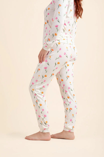 Women's Jogger Pajama Set in Tulip