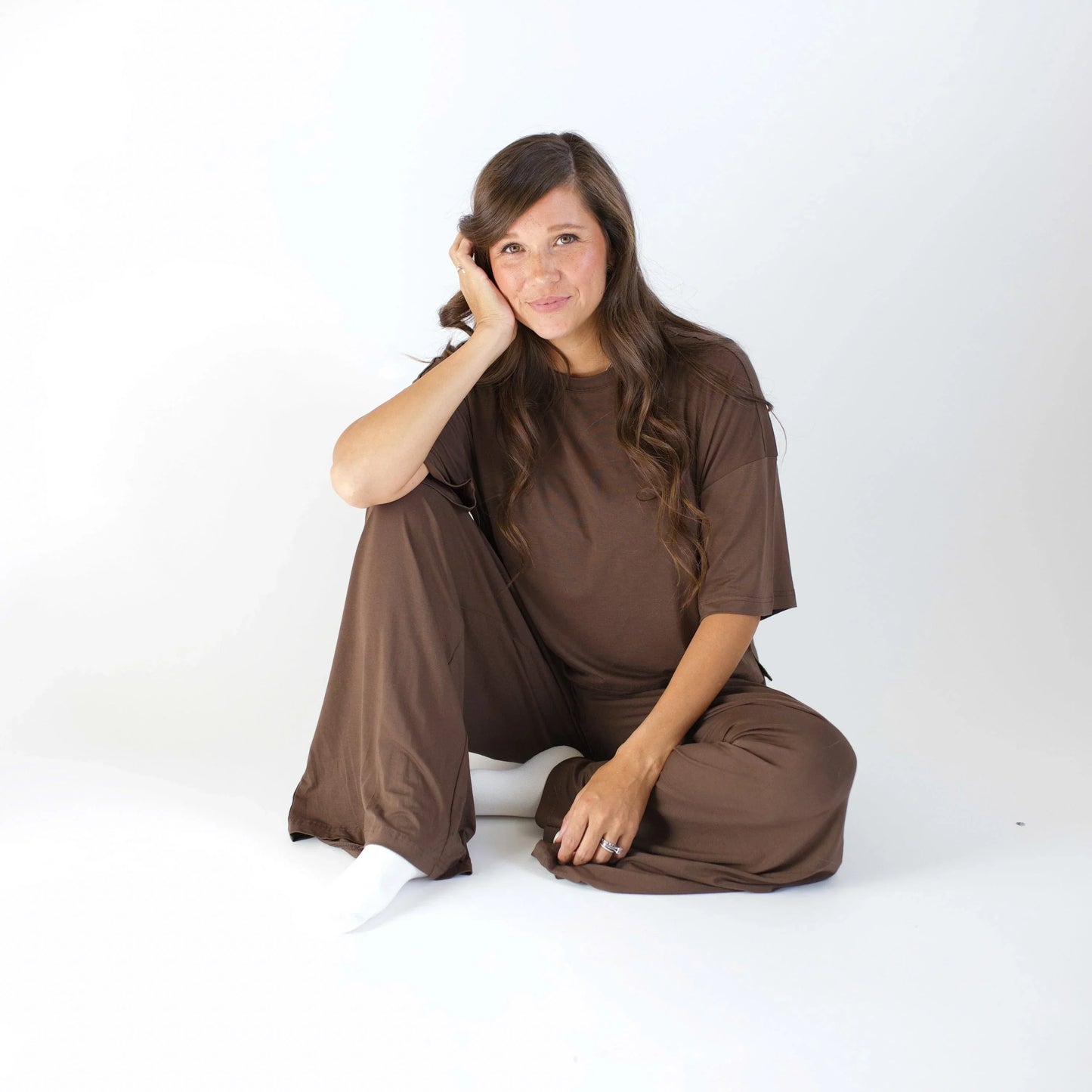 Women's Wide Leg Pant in Espresso