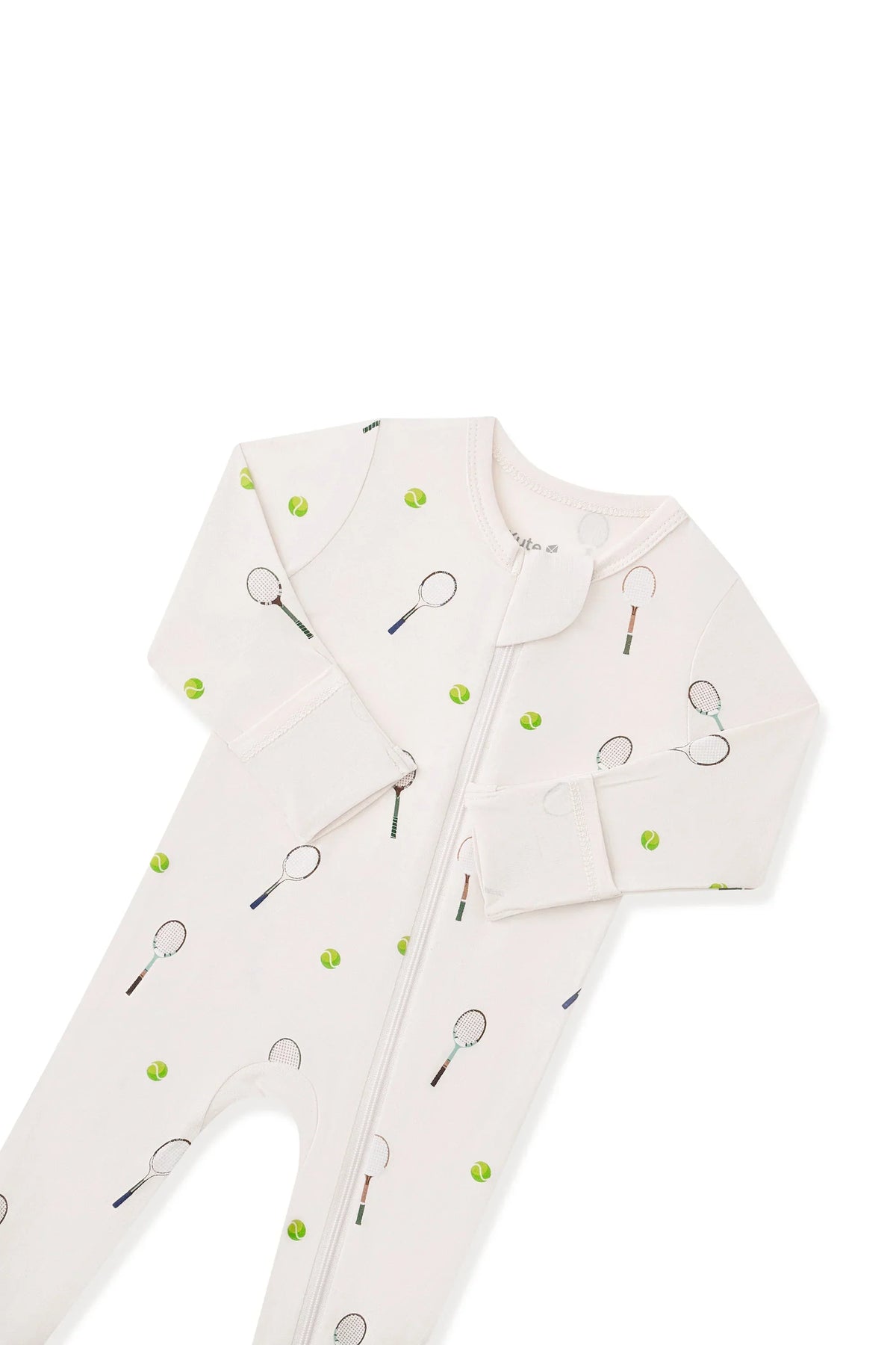 Zippered Footie in Tennis