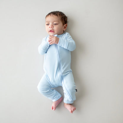 Zippered Romper in Breeze