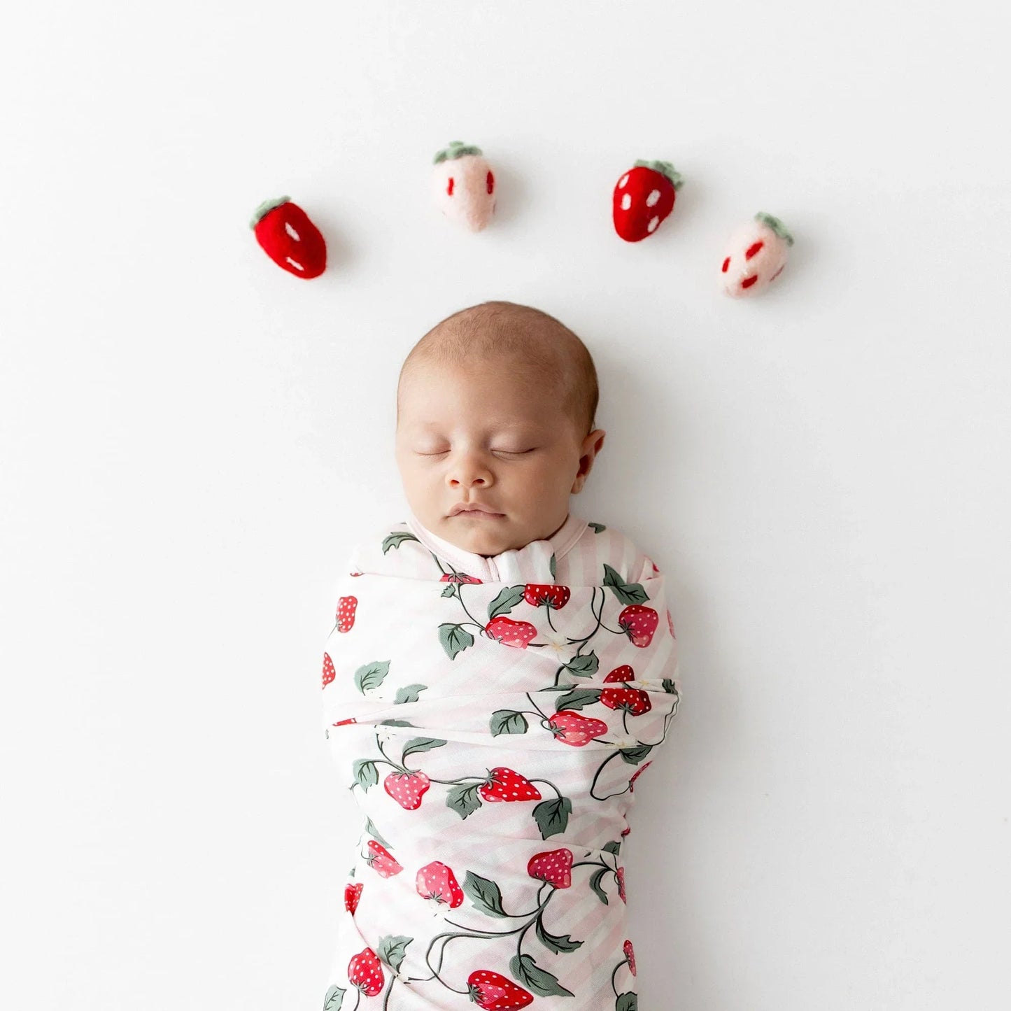 Swaddle Blanket in Strawberry Fields