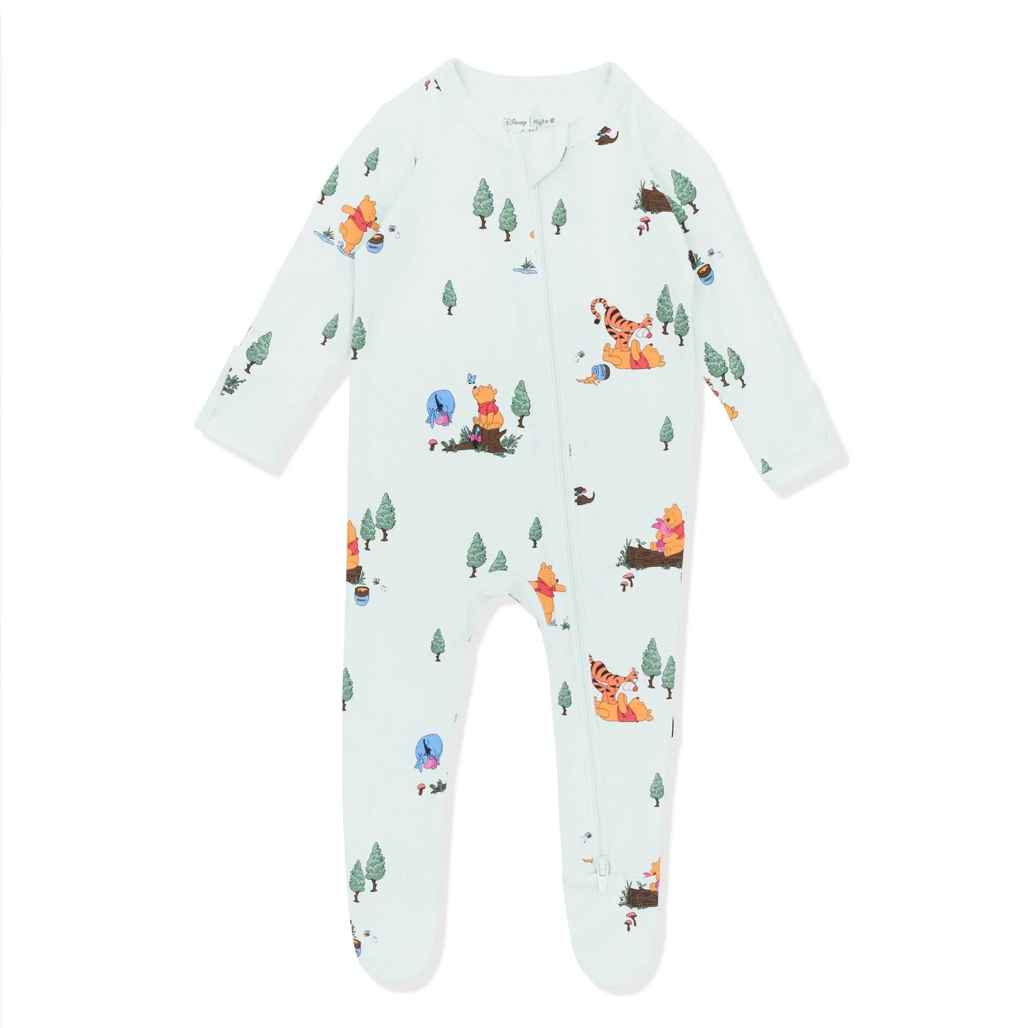 Zippered Footie in Winnie the Pooh Hundred Acre Wood