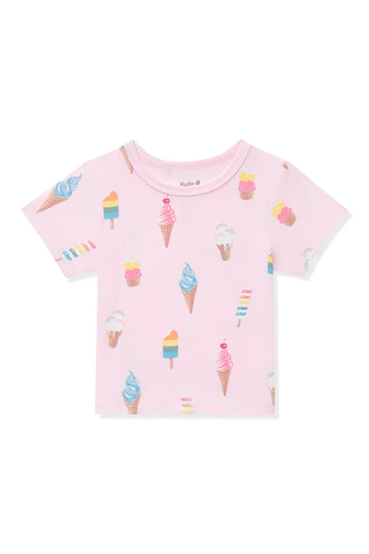 Toddler Basic Tee in Sakura Ice Cream