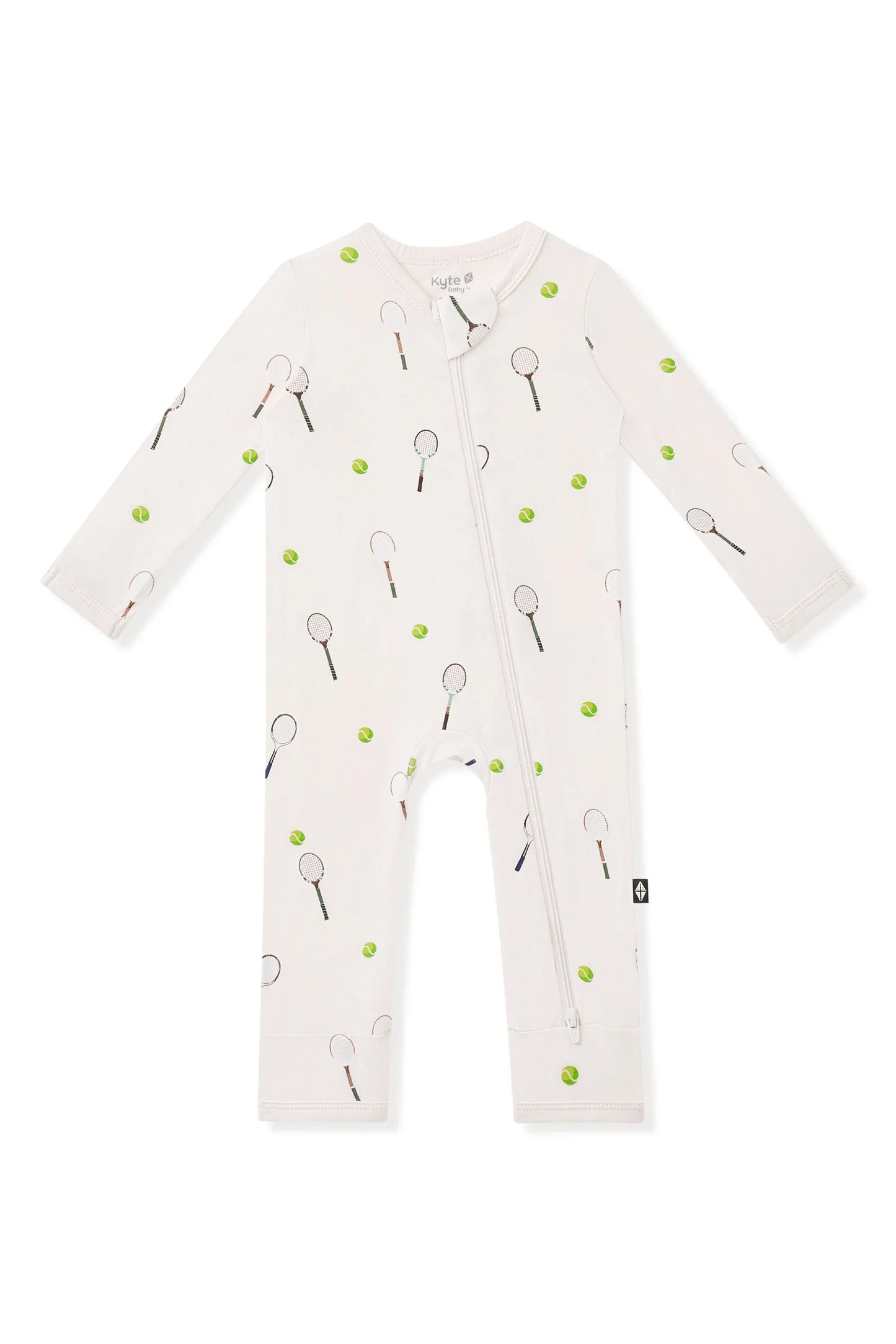 Zippered Romper in Tennis