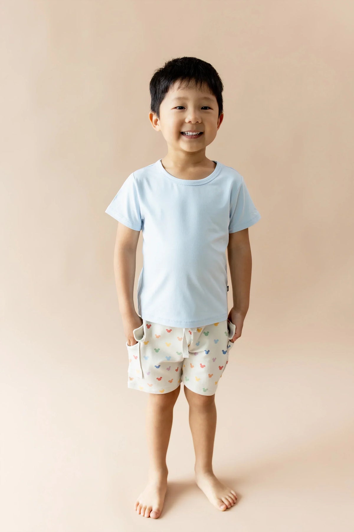 Cargo Short in Pastel Mickey Mouse
